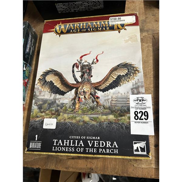 War Hammer Tahlia Vedra Game Figurine Set