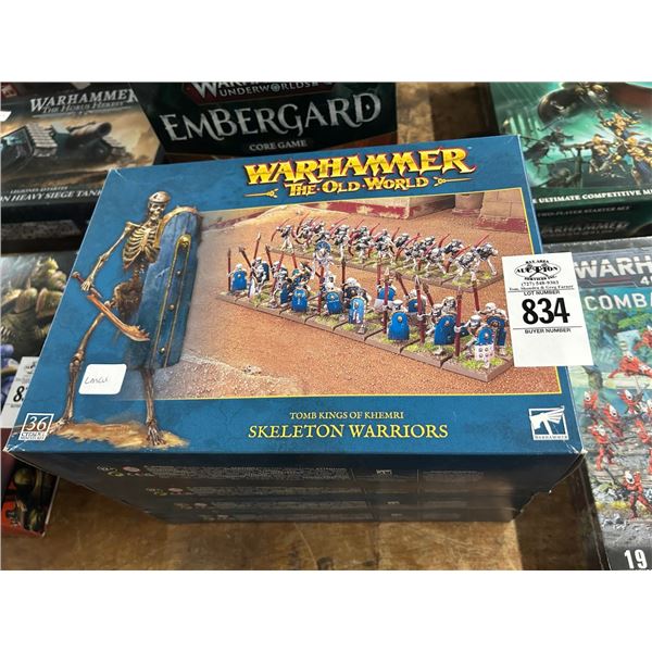 4-War Hammer Skeleton Warriors/Horsemen/Knights/Chariot Game Accessory Kit - 4 X $