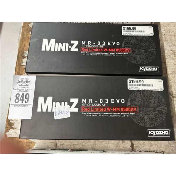2-Mini Z Red Limited Chasis Set - 2 X $