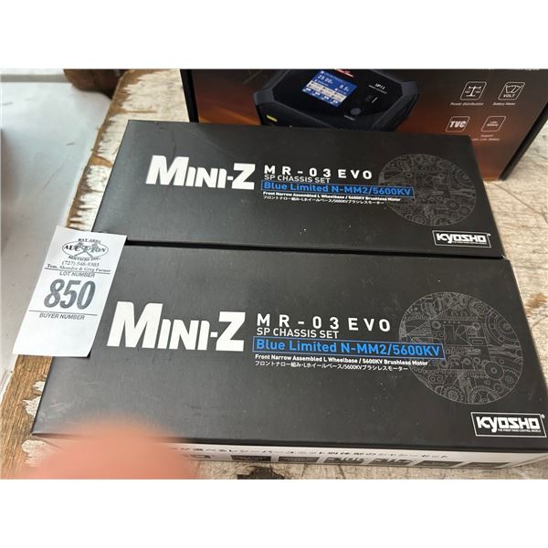 2-Mini Z Blue Limited Chasis Set - 2 X $
