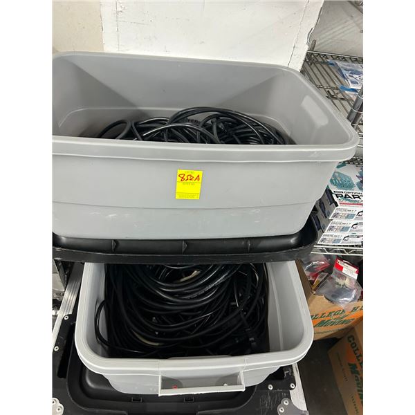 Lidded Tub w/Power Cables - 2