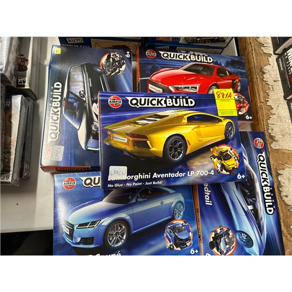 5-Quick Build Car Models - 5 X $