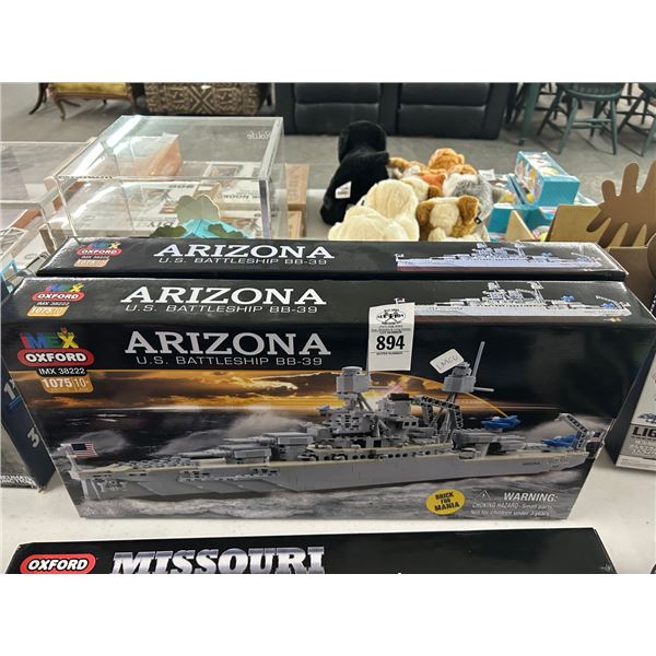 2-Oxford Arizona Battleship Models - 2  X $