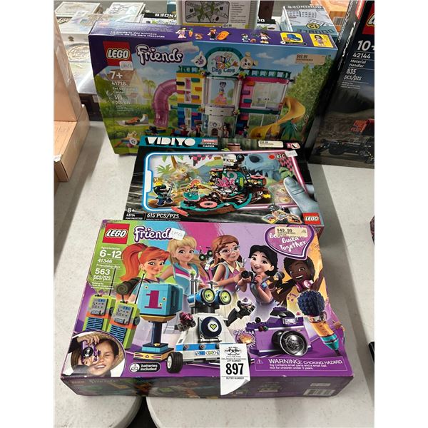 3-Lego Friends/Video Music Maker - 3 X $