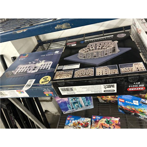 2-Oxford Lego Style Whitehouse/Colisseum Model - 2 X $
