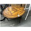 Image 1 : Distressed Style Queen Anne Round Coffee Table