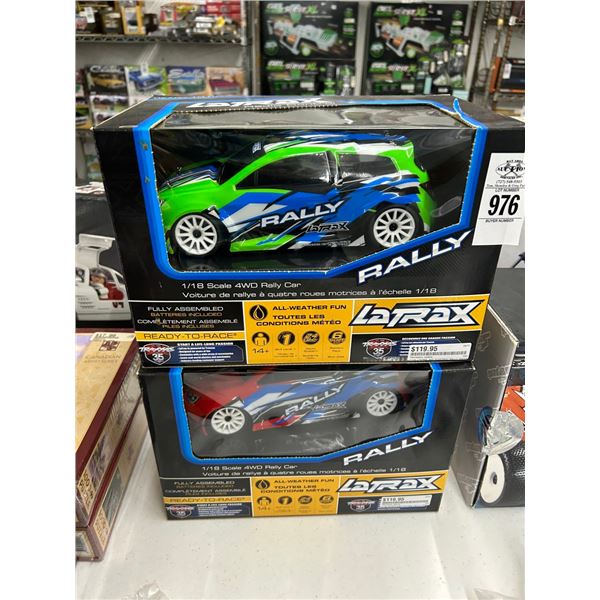 2-La Trax Rally 4 Wheel Drive RC Car - 2 X $
