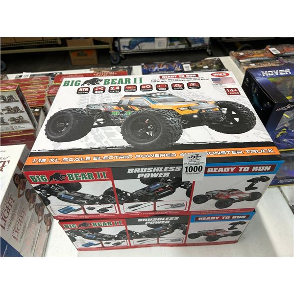 2-Big Bear 2  RC Cars - 2 X $