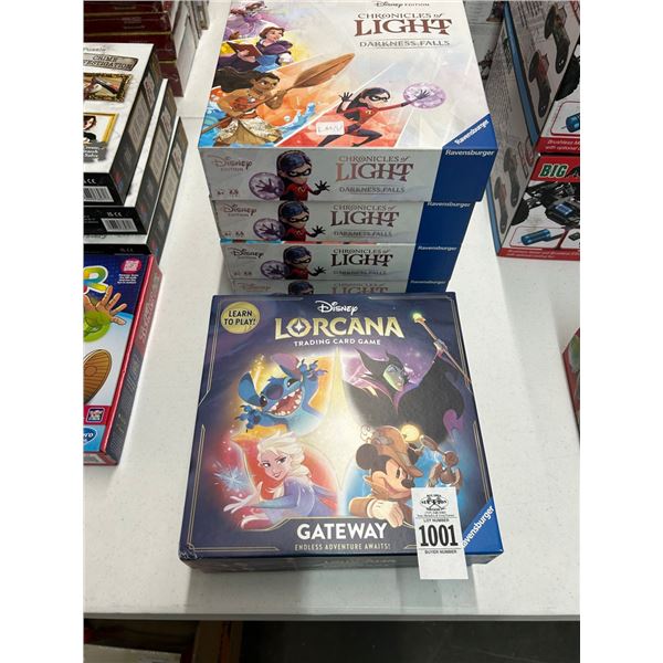 6-Disney Chronicles of Life/Lorcana Trading Card Game - 6 X $