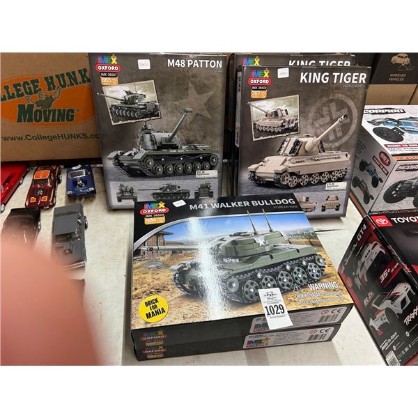 5-Tank Model Kits - 5 X $