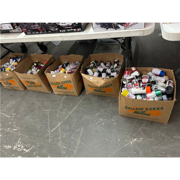 5-Box of Model Spray Paint - 5 X $