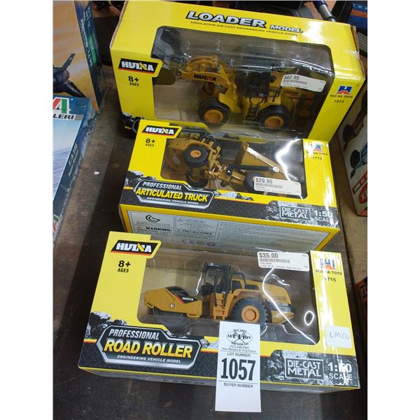 3-Hulna Die Cast Earth Movers - 3 X $