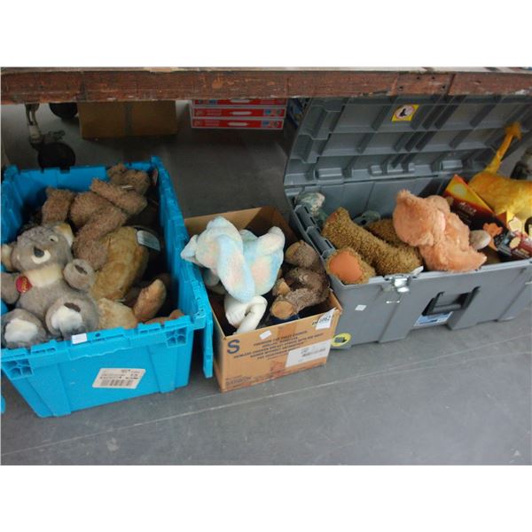 Bins 3 w/Asst. Plush Toys
