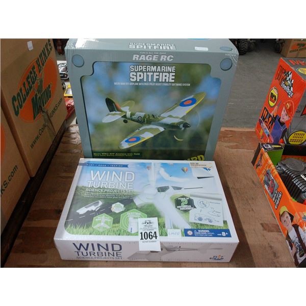 Spitefire RC Plane, Wind Turbine Project Kit