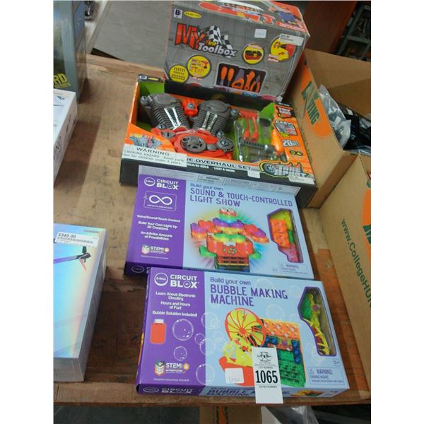 Bubble Maker, Light Show, Engine Overhaul, Toolbox Kit