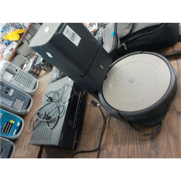 Rumba Robot Vac, Sherwood Stereo Receiver