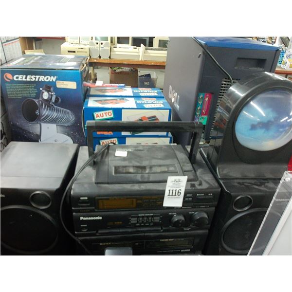 Panasonic Stereo w/Plexi Display Cube