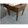Image 2 : Dark Oak End Tables w/Drawers - Pair