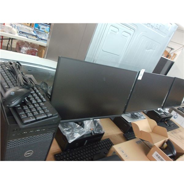 Dell Tower, 3 Desk Top Computers/Monitors/Mouse/Keyboards