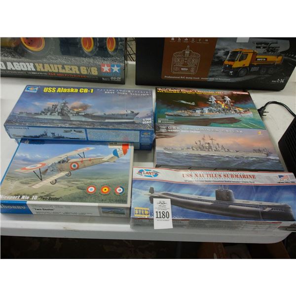 6-War Ship/Plane/Sub Model - 6 X $