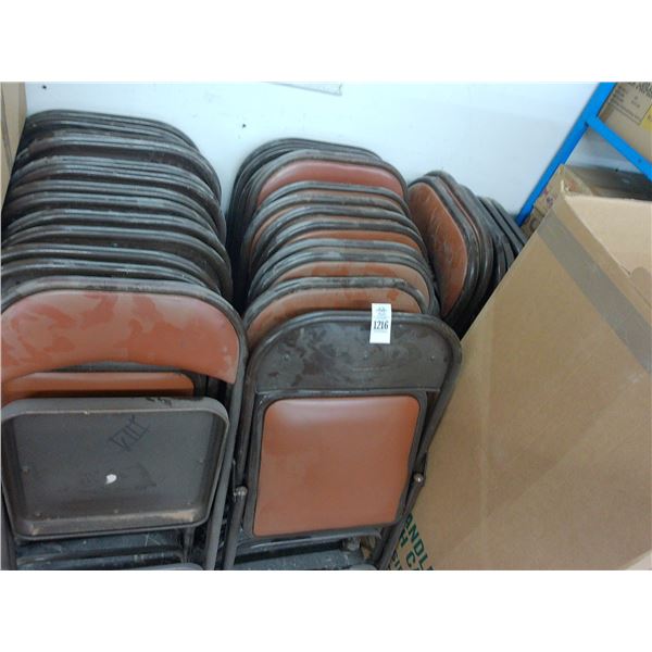40-Padded Folding Chairs - 40 X $