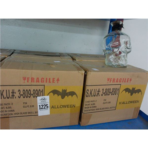8-Glass Skeleton Skull Decanter - 2 Pack - 8 X $