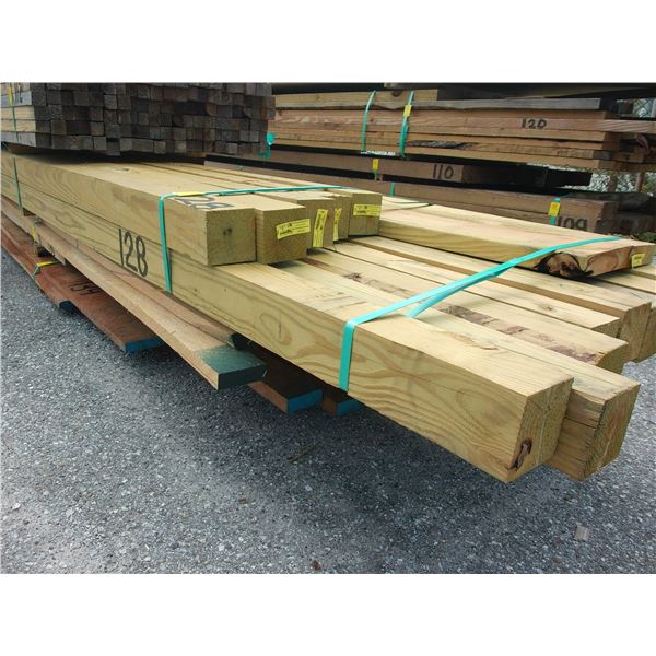 4  X  4  X  20'  PT,  4  X  4  X  16'  PT,   1  X  10  X  8',   2  X  2  X  16'