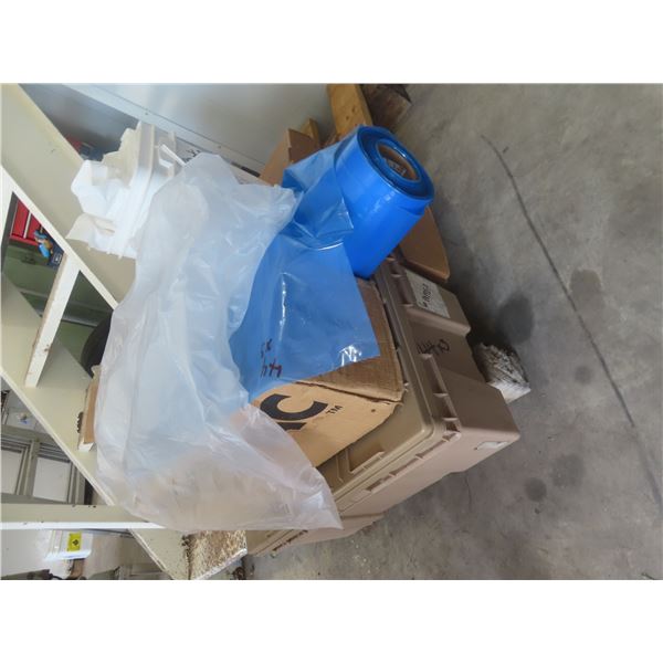 Tote Full Plastic Liners and Bags and Food Grade Plastic Bags Blue 40x34
