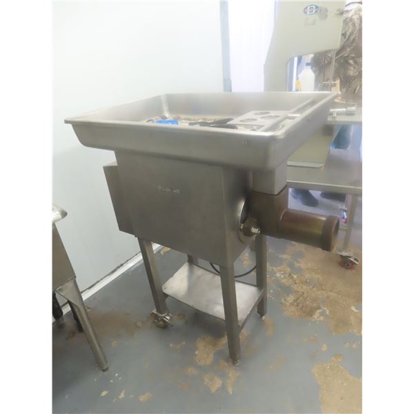 Bizerba Commercial Meat Grinder on Rolling Stand Single Phase 