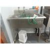 Image 1 : Stainless Steel  Double Sink 34x18x12'' Deep with Pail