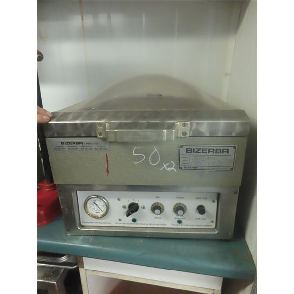 Bizerba Model GM 2002 Vacuum Pack Machine with Bags