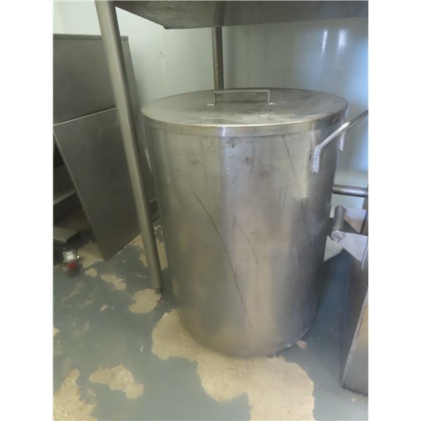 Stainless Steel Large Stock Pot with Lid 18 1/2x24