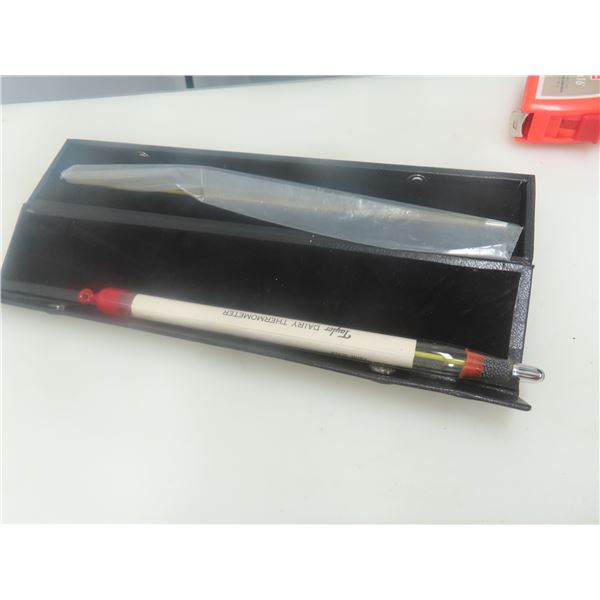 3 Labortory Grade Mercury Thermometers 0-100 Degrees 