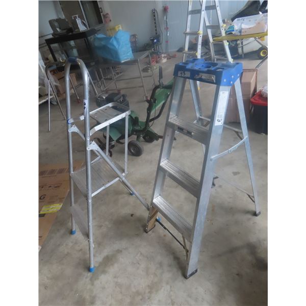 Aluminum 4FT Step Ladder and Stepper with Paint Tray