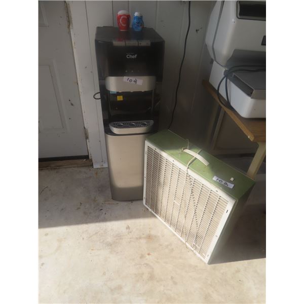 Master Chef Water Dispensor with Bottom Tank and Box Fan