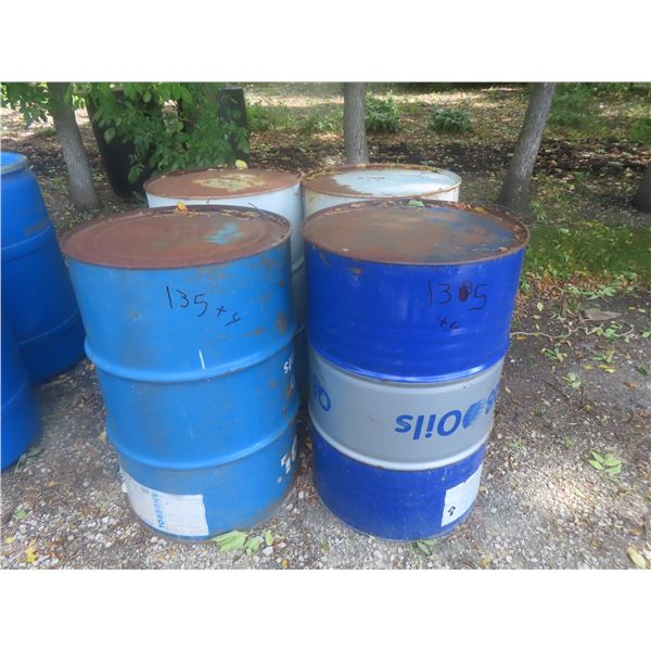 4 Steel 45 Gallon Drums
