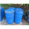 Image 1 : 4 Poly Barrels with Lids Food Grade