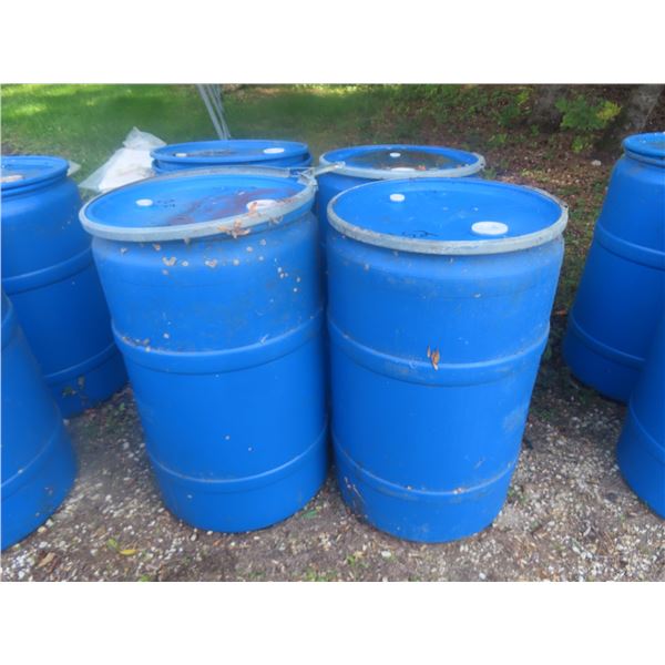4 Poly Barrels with Lids Food Grade