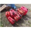 Image 4 : 8 Plastic Gas Containers 