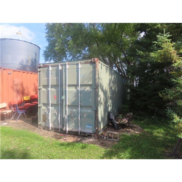 1997 40 FT Container with Permanent Shelf Items Inside Not Included