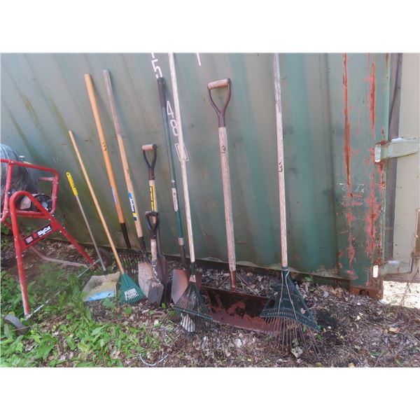 Yard Tools, Rake, Shovels, Pitch Fork
