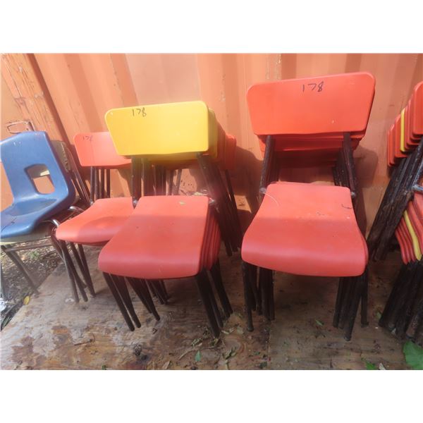 27 Stackable Banquet Chairs