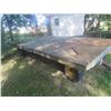 Image 1 : Pull Behind 4 Wheel Wood Deck Farm Wagon 14x8FT