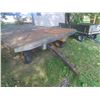 Image 2 : Pull Behind 4 Wheel Wood Deck Farm Wagon 14x8FT