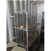 Image 2 : Folding 3 Tier Metal Shelving 66x36x24 on Wheels