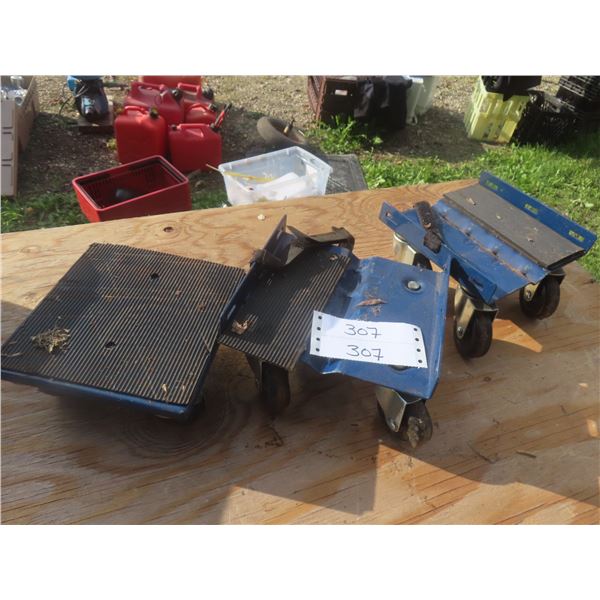 Set of 3 Snowmobile Dollies