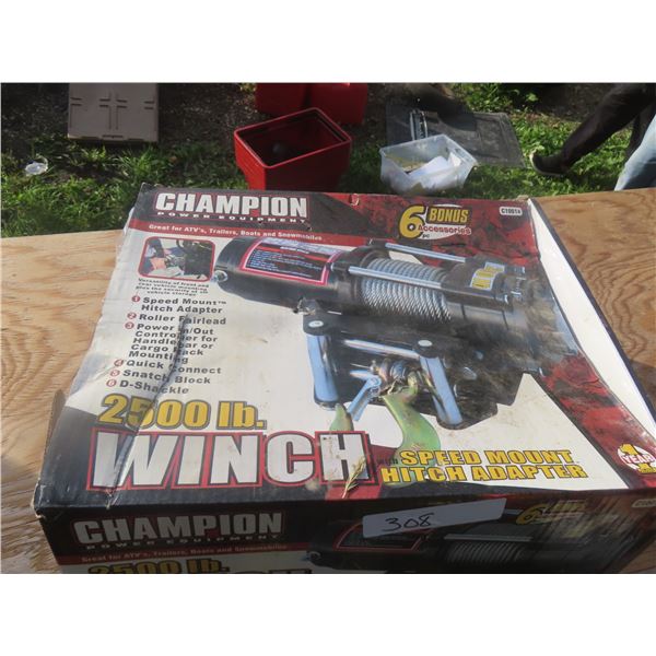 New Champion 2500lb Winch 12V