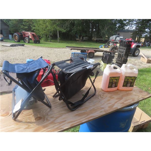 2 Citrolite 378L and Camping Stool