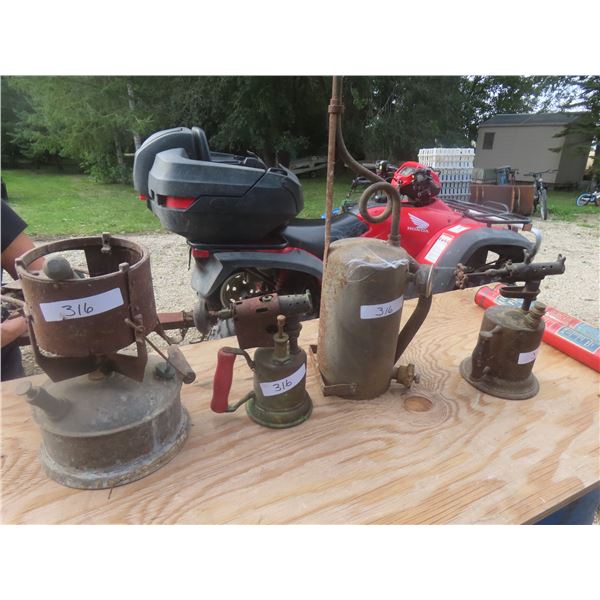 Soldering Pot and 3 Blow Torch 
