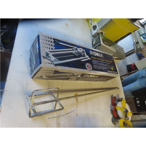 Rona Tile Cutter and Mixer